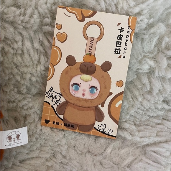 Milk candy capybaras, Plush Keychain Brown super cute smells like chocolate - Picture 6 of 10